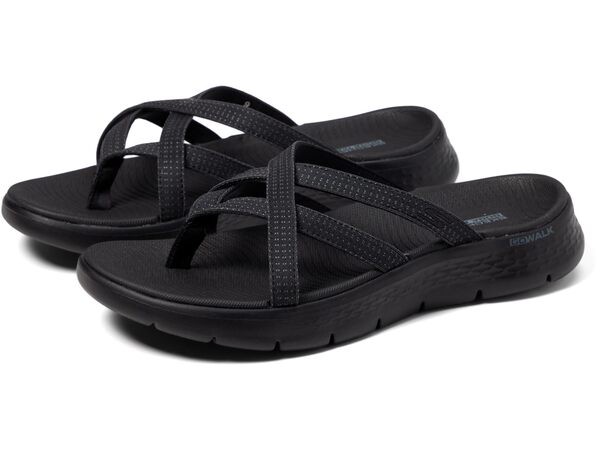 スケッチャーズ レディース サンダル シューズ Go Walk Flex Sandal Black/Black