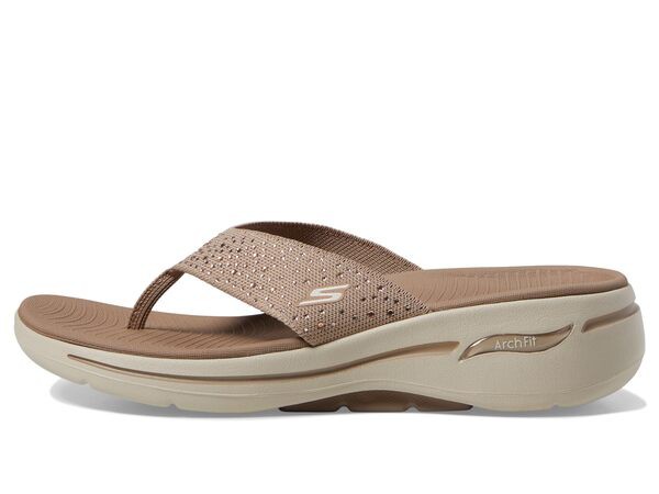 スケッチャーズ レディース サンダル シューズ Go Walk Arch Fit Sandal - Daz Taupe