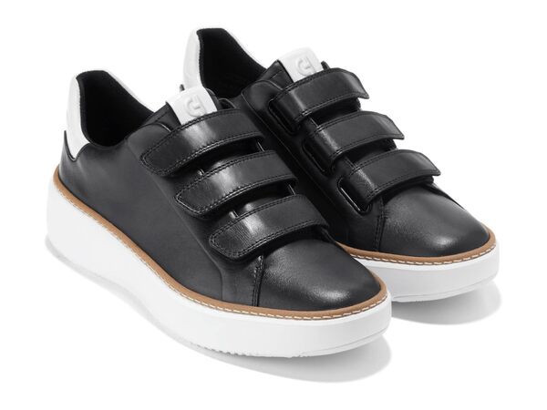 コールハーン レディース スニーカー シューズ GrandPro Topspin Triple Strap Sneaker Black/Optic Whi