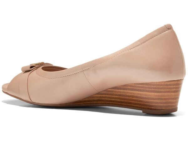 コールハーン レディース ヒール シューズ Malta Peep Toe Wedge Brush Leather