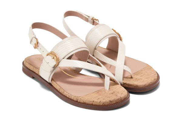 コールハーン レディース サンダル シューズ Anica Lux Buckle Sandal Ivory Leather/C