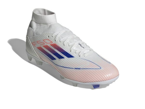 アディダス レディース スニーカー シューズ F50 League Mid Football Boots Firm Ground White/Lucid Blu