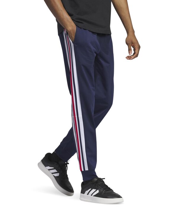 アディダス メンズ カジュアルパンツ ボトムス Essentials Color Block Tricot Track Pant Team Navy Blueの通販は