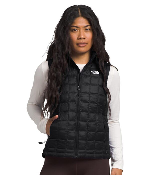 ノースフェイス レディース コート アウター ThermoBall Eco Vest 2.0 TNF Black-NPF