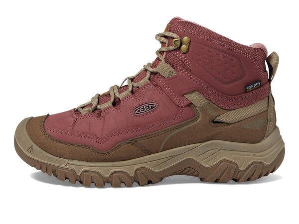 キーン レディース ブーツ・レインブーツ シューズ Targhee 4 Mid Height Durable Comfortable Waterproof Rose Brown/Plaz