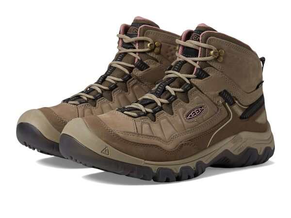 キーン レディース ブーツ・レインブーツ シューズ Targhee 4 Mid Height Durable Comfortable Waterproof Brindle/Nostalg