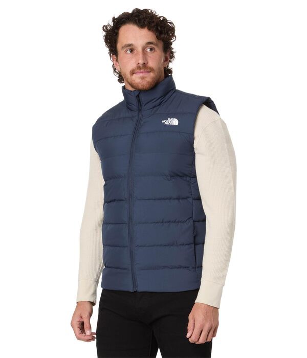 ノースフェイス メンズ コート アウター Aconcagua 3 Vest Summit Navy-NPF