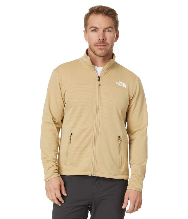 ノースフェイス メンズ コート アウター Cedar Trail Grid Fleece Full Zip Jacket Khaki Stone