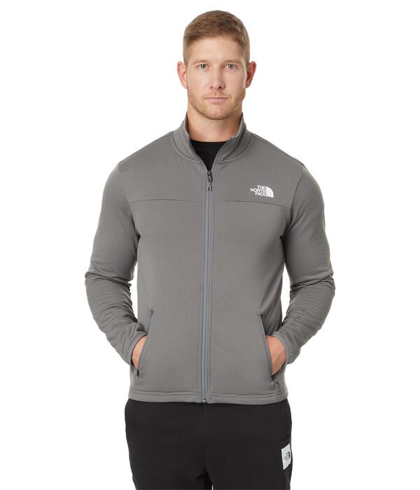 ノースフェイス メンズ コート アウター Cedar Trail Grid Fleece Full Zip Jacket Smoked Pearl