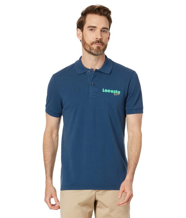 ラコステ メンズ シャツ トップス Short Sleeve Regular Fit Polo Globeの通販は