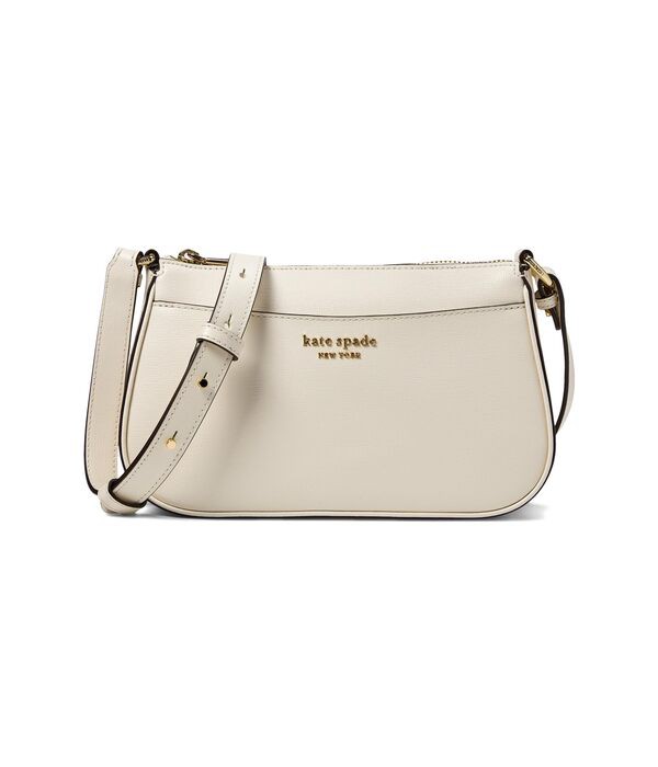 ケイトスペード レディース ハンドバッグ バッグ Bleecker Saffiano Leather Small Crossbody Parchment