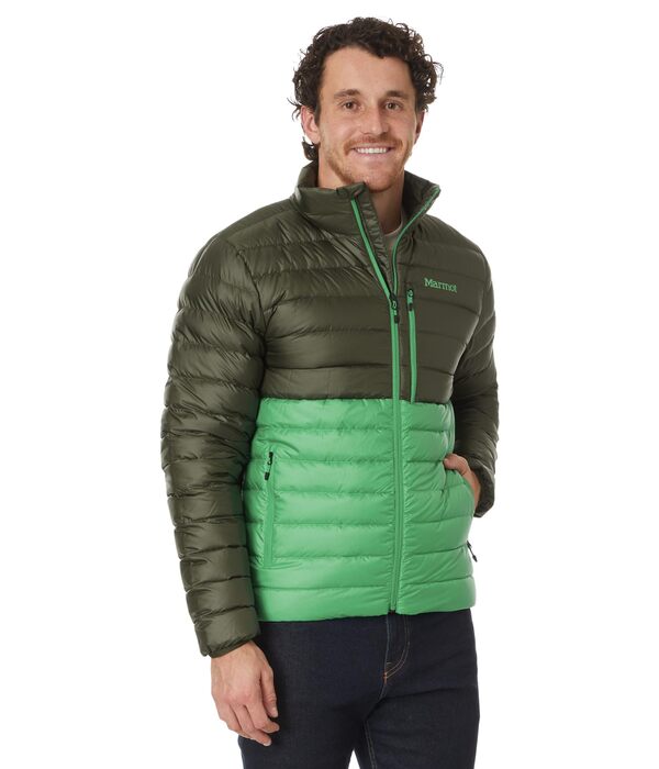 マーモット メンズ コート アウター Highlander Jacket Rosin Green/Cloの通販は