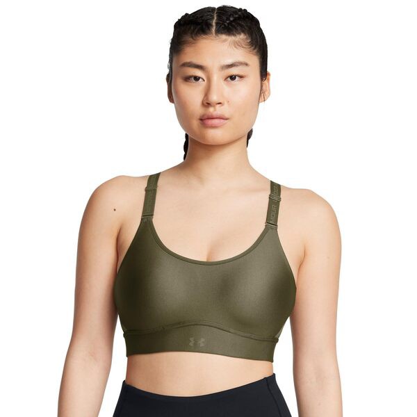 アンダーアーマー レディース ブラジャー アンダーウェア Infinity Mid Impact Sports Bra Marine OD Green