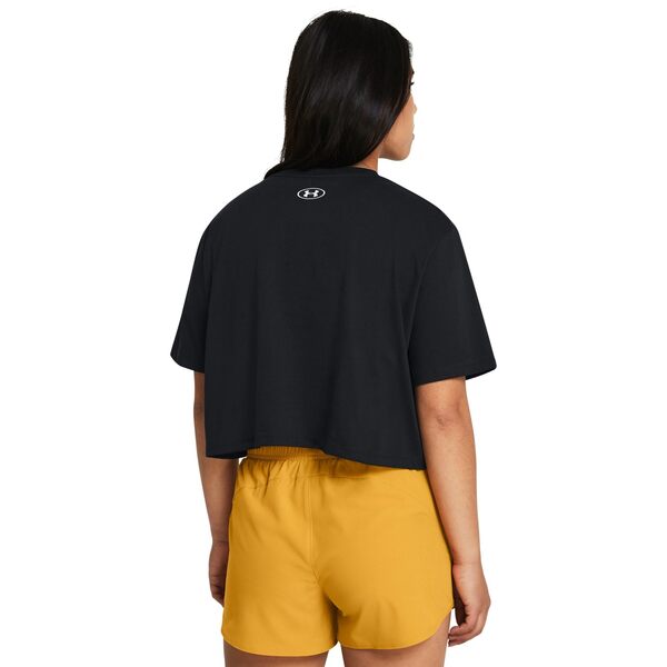 アンダーアーマー レディース シャツ トップス Boxy Crop Logo Short Sleeve T Shirt Black/Whiteの通販は アンダーアーマー レディース シャツ トップス Boxy Crop Logo Short Sleeve T Shirt Black/Whiteの通販は
