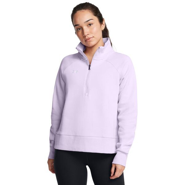 アンダーアーマー レディース パーカー・スウェット アウター Rival Fleece Half Zip Salt Purple/Bla