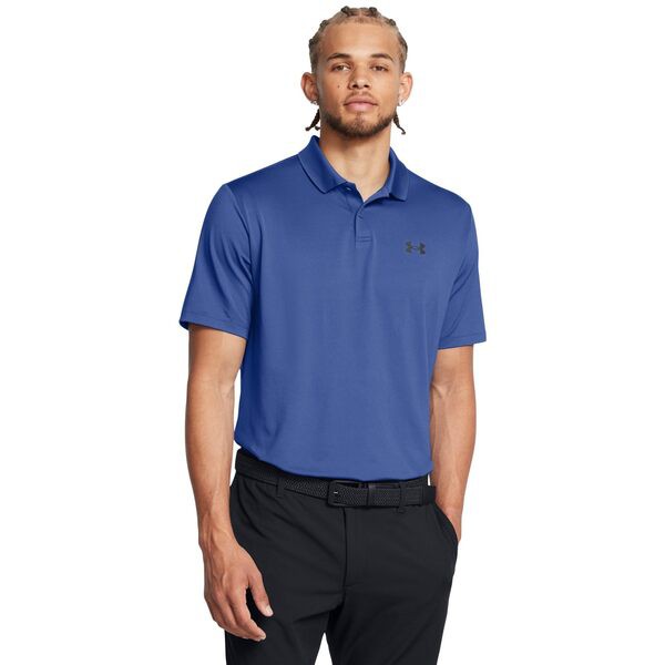アンダーアーマー メンズ シャツ トップス Performance 3.0 Polo Tech Blue/Blackの通販は