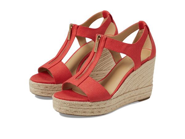 マイケルコース レディース ヒール シューズ Berkley Mid Wedge Spiced Coralの通販は