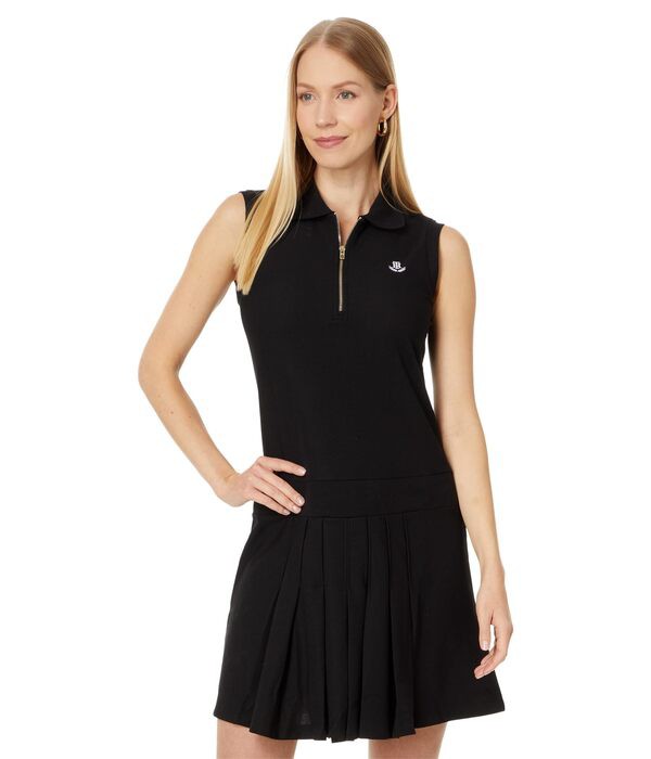 トミー ヒルフィガー レディース ワンピース トップス Solid Tennis Dress Black