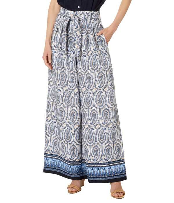 トミー ヒルフィガー レディース カジュアルパンツ ボトムス Paisley Wide Leg Pants Ivory Multi