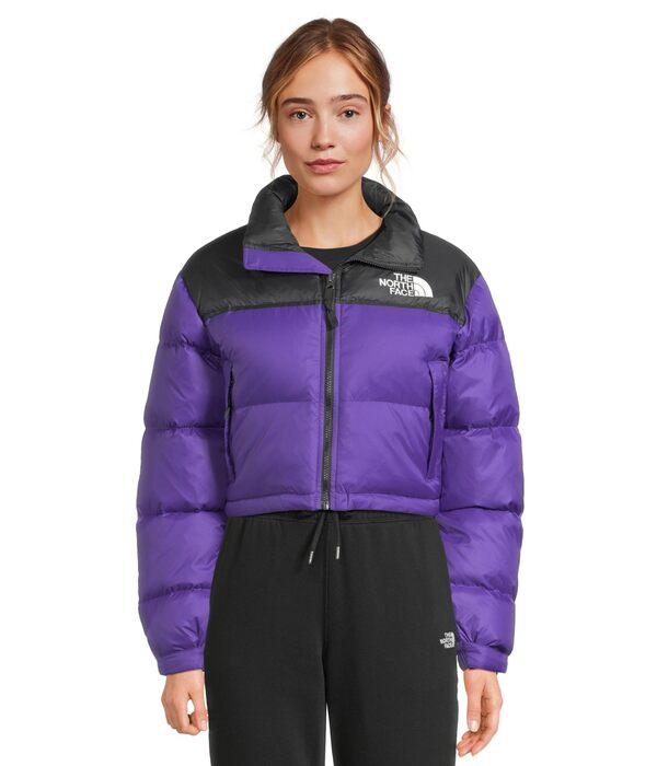 ノースフェイス レディース コート アウター Nuptse Short Jacket Peak Purple/TNFの通販は
