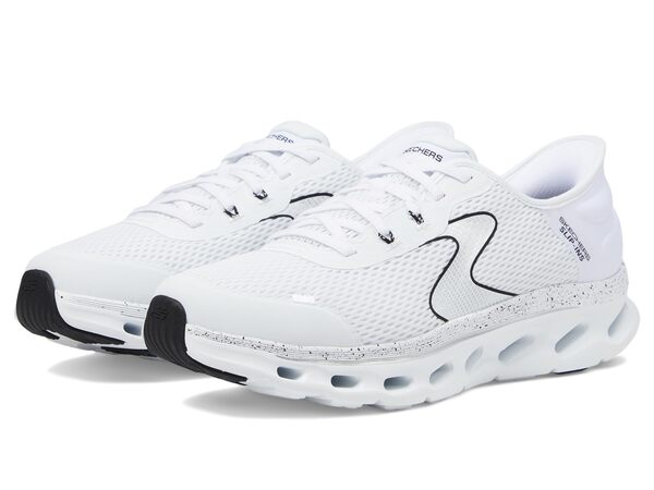 スケッチャーズ レディース スニーカー シューズ Go Walk Glide Step 2.0 Dani Hands Free Slip-Ins White/Blackの通販は