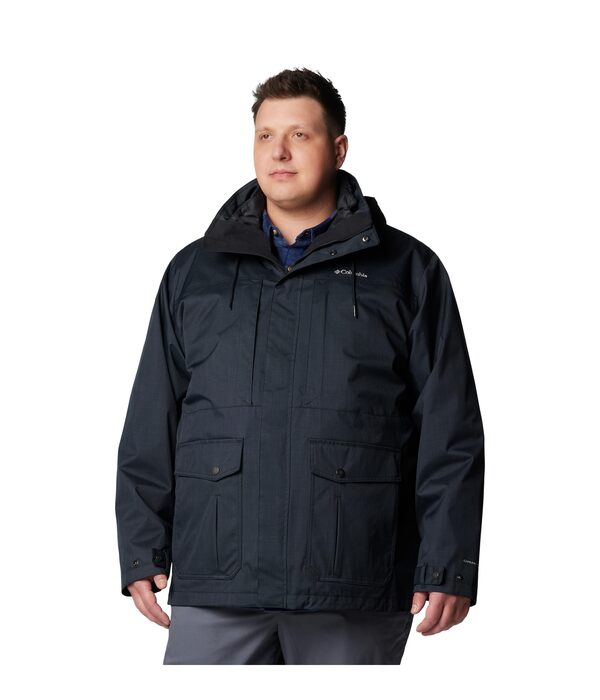 コロンビア メンズ コート アウター Big & Tall Horizons Pine II Interchange Jacket Blackの通販は