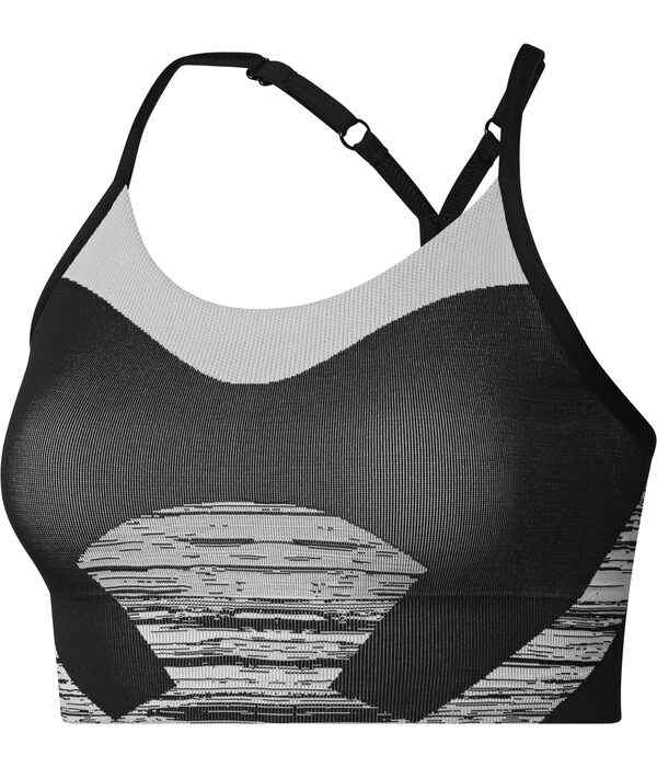 アディダス レディース ブラジャー アンダーウェア TrueStrength Seamless Yoga Light Support Sports Bra IP8336 Black