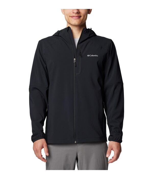 コロンビア メンズ パーカー・スウェット アウター Columbia Tech Softshell Hoodie Black