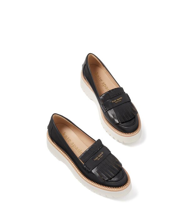 ケイトスペード レディース サンダル シューズ Caddy Loafers Black