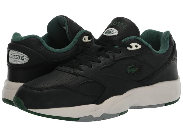 ラコステ メンズ スニーカー シューズ Storm 96 Lo Vtg 124 2 SMA Black/Off-Whiteの通販は