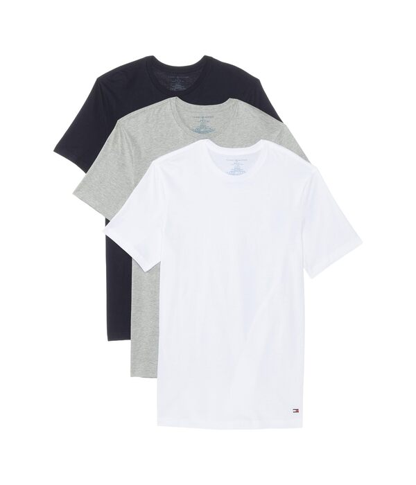 トミー ヒルフィガー メンズ シャツ トップス Cotton Classic 3-Pack Crewneck Undershirts White/Grey Heatの通販は