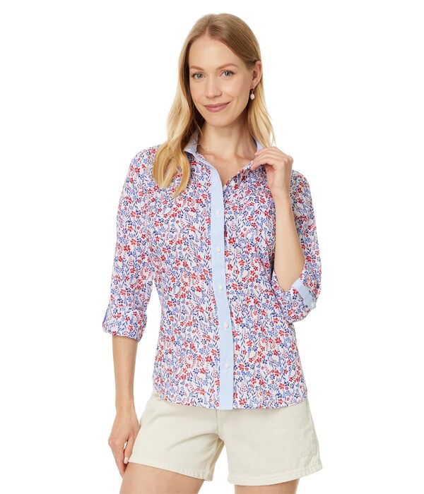 トミー ヒルフィガー レディース シャツ トップス Floral Roll Tab Bright White/Scの通販は 15,185円