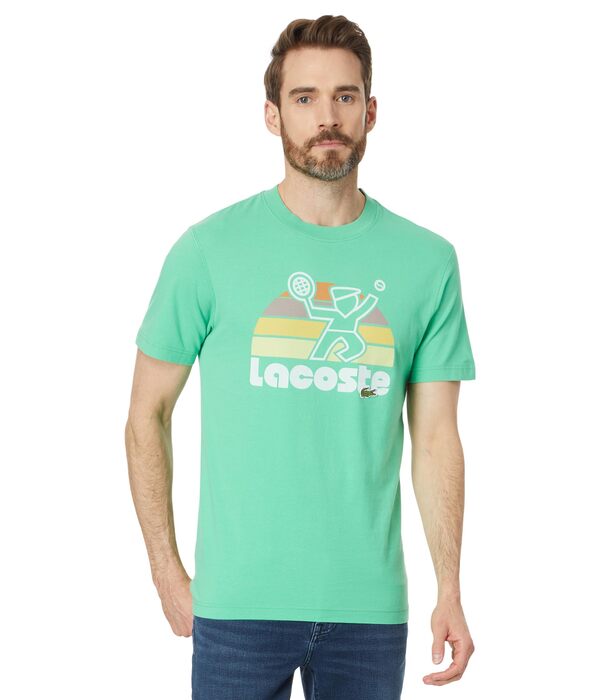 ラコステ レディース シャツ トップス Short Sleeve Regular Fit Tee Shirt w/ Graphic On Front Peppermintの通販は 15,980円