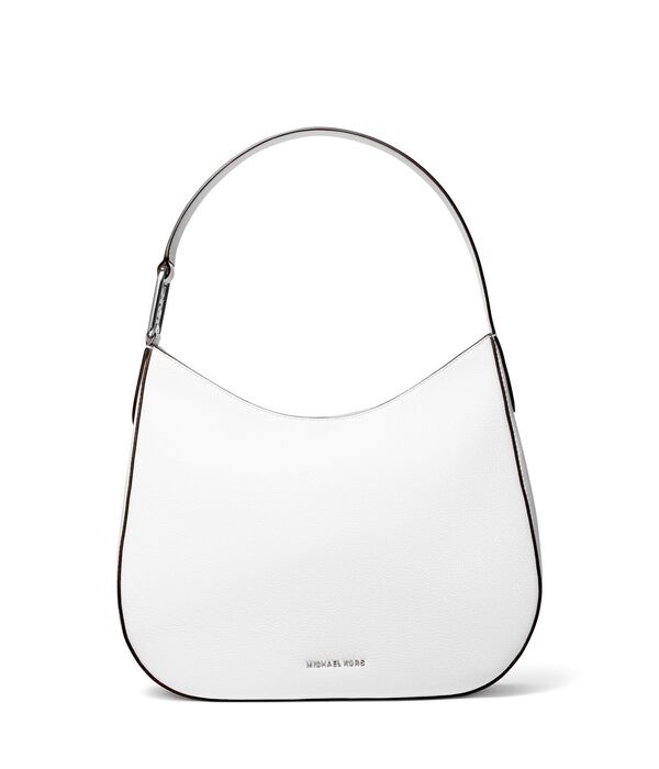 マイケルコース レディース ハンドバッグ バッグ Kensington Large Top Zip Hobo Shoulder Optic White