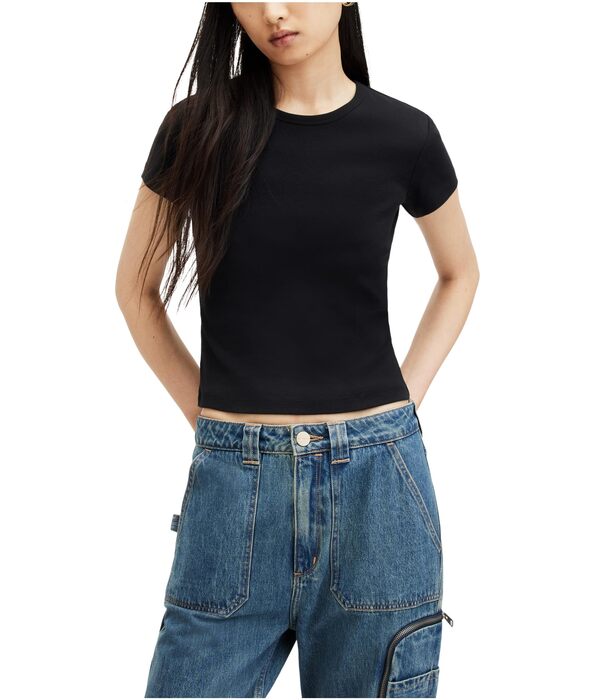 オールセインツ レディース シャツ トップス Stevie Tee Black