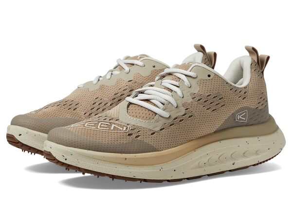 キーン レディース スニーカー シューズ WK400 Performance Breathable Walking Plaza Taupe/Bir