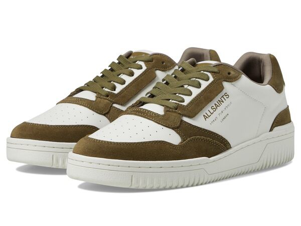 オールセインツ メンズ スニーカー シューズ Regan Low Top White/Khaki