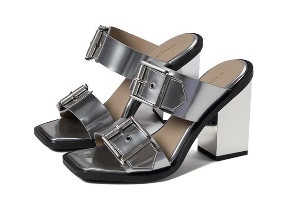 オールセインツ レディース ヒール シューズ Camille Mule Metallic Silver