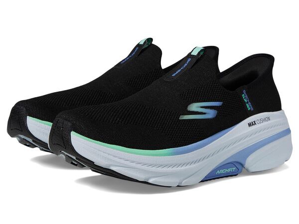 スケッチャーズ レディース スニーカー シューズ Max Cushioning Arch Fit 2.0 Cambridge Hands Free Slip-Ins Black/Blue