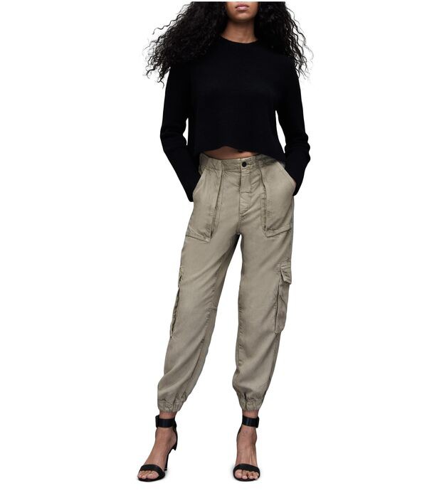 オールセインツ レディース カジュアルパンツ ボトムス Frieda Tencel Trouser Washed Olive Grの通販は