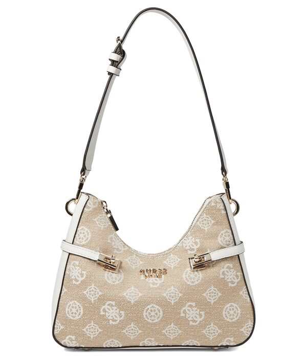 ゲス レディース ハンドバッグ バッグ Loralee Hobo White Logoの通販は