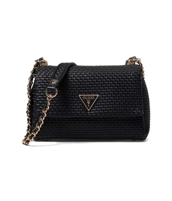 ゲス レディース ハンドバッグ バッグ Etel Convertible Crossbody Flap Black