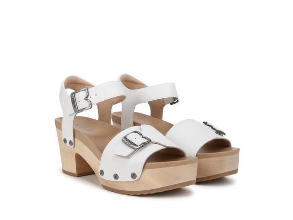 ドクター・ショール レディース サンダル シューズ Original Love Block Heel Sandal White Leatherの通販は