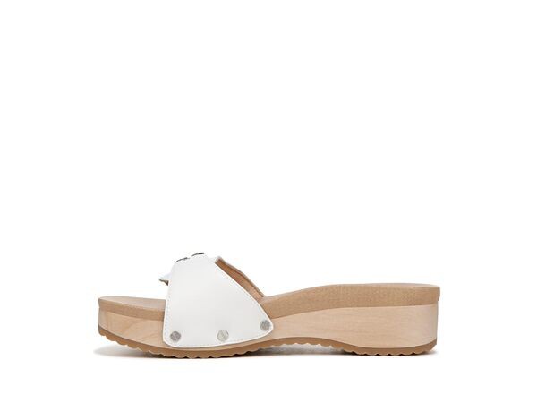 ドクター・ショール レディース サンダル シューズ Original Too Slide Sandal White Leather