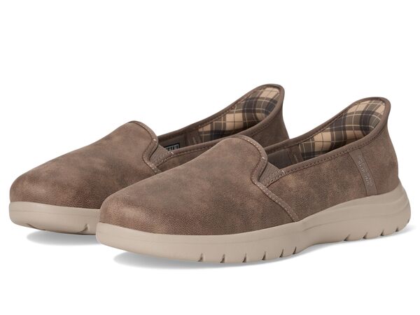 スケッチャーズ レディース サンダル シューズ Hands Free Slip-ins On-The-Go Flex Double Gore Dark Taupeの通販は