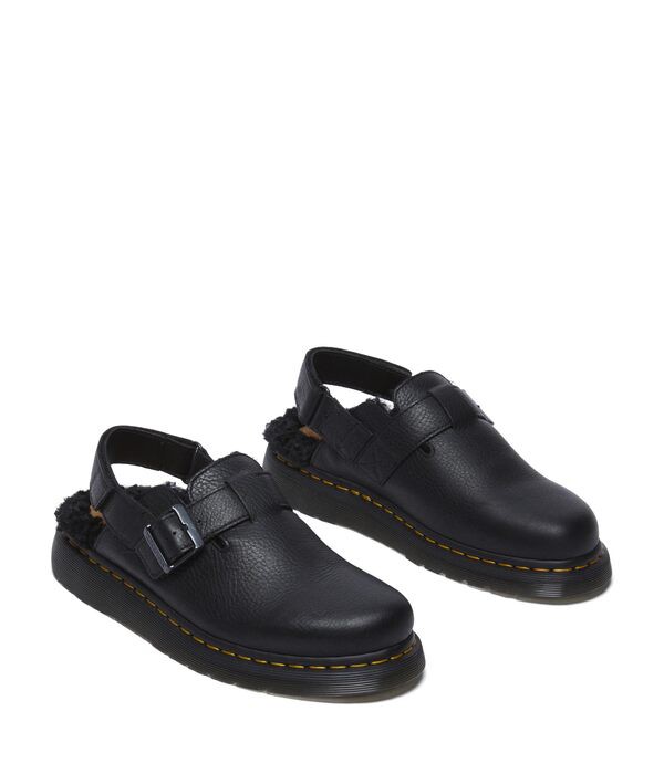 ドクターマーチン メンズ サンダル シューズ Jorge II Faux Fur Lined Leather Slingback Mules Blackの通販は