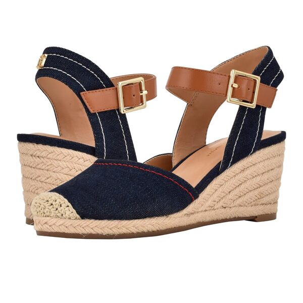 (取寄) トミーヒルフィガー レディース ニルサ   women Nilsa Blue Denim トミー ヒルフィガー レディース ヒール シューズ Nilsa Blue Denim