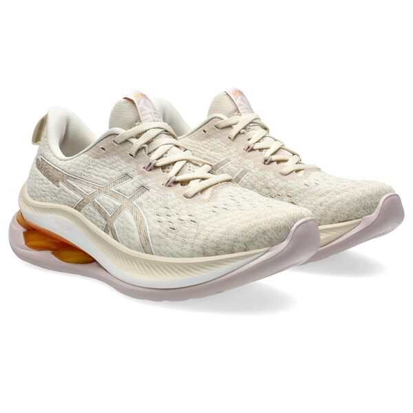 アシックス レディース スニーカー シューズ GEL-Kinsei Max Oatmeal/White