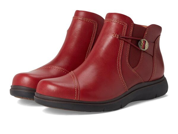 クラークス レディース ブーツ・レインブーツ シューズ Certina Joy Red Leather