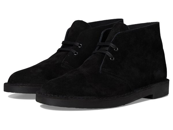クラークス メンズ ブーツ・レインブーツ シューズ Shepton Black Suede
